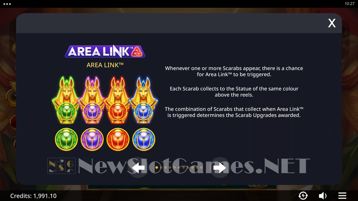 Area Link Scarab Riches Slot Slot Image in Demo - pic. 7