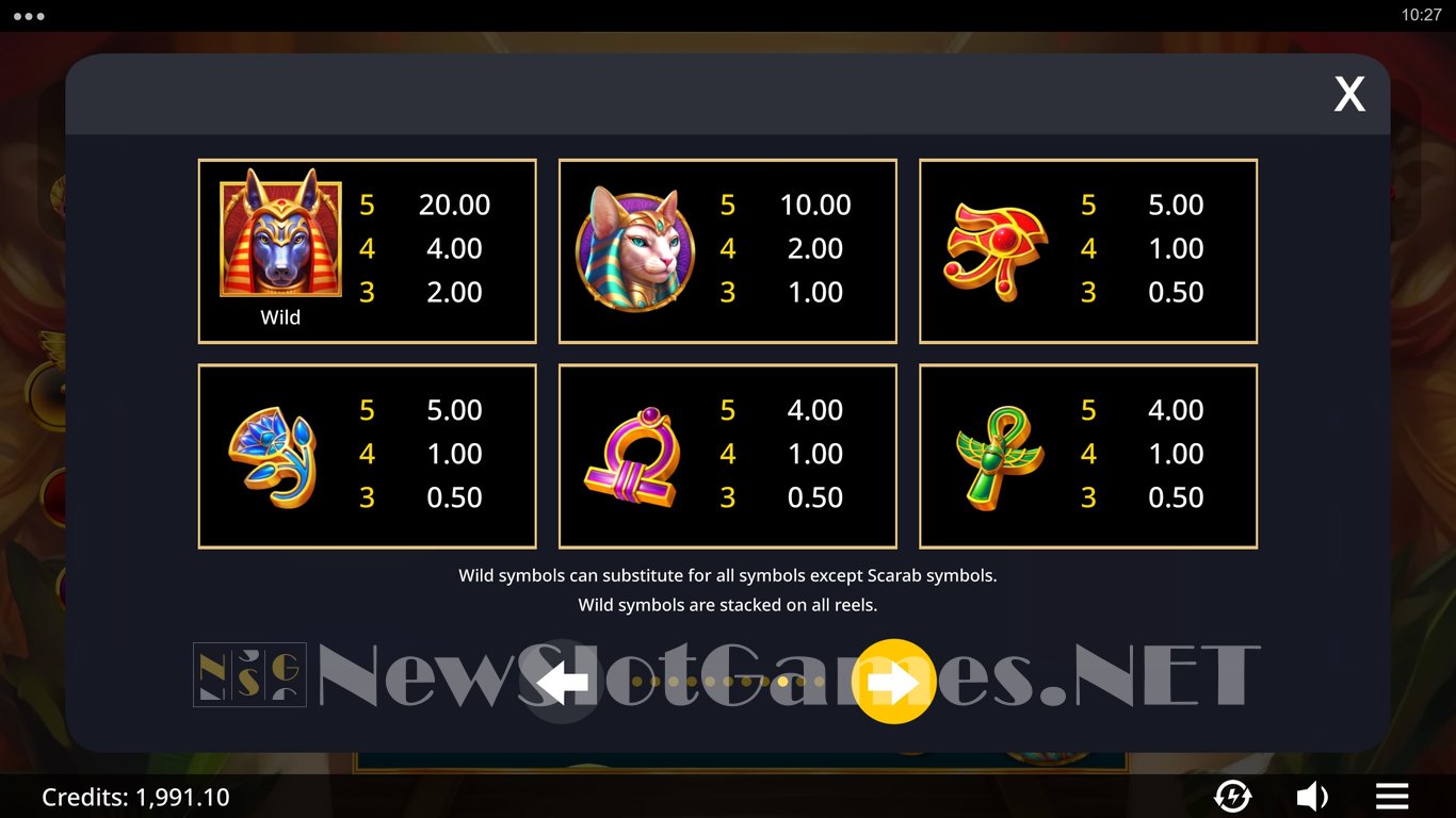 Area Link Scarab Riches Slot Slot Image in Demo - pic. 8