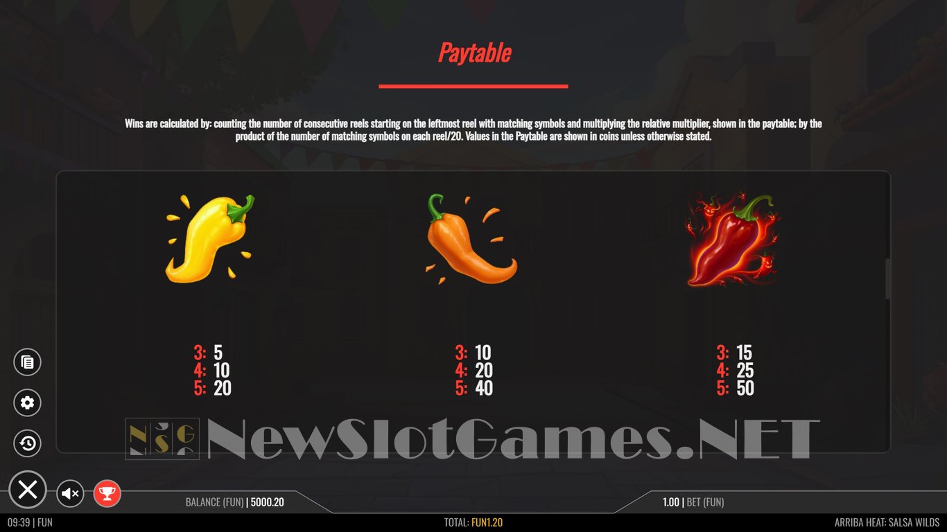 Arriba Heat Salsa Wilds Slot Slot Image in Demo - pic. 9
