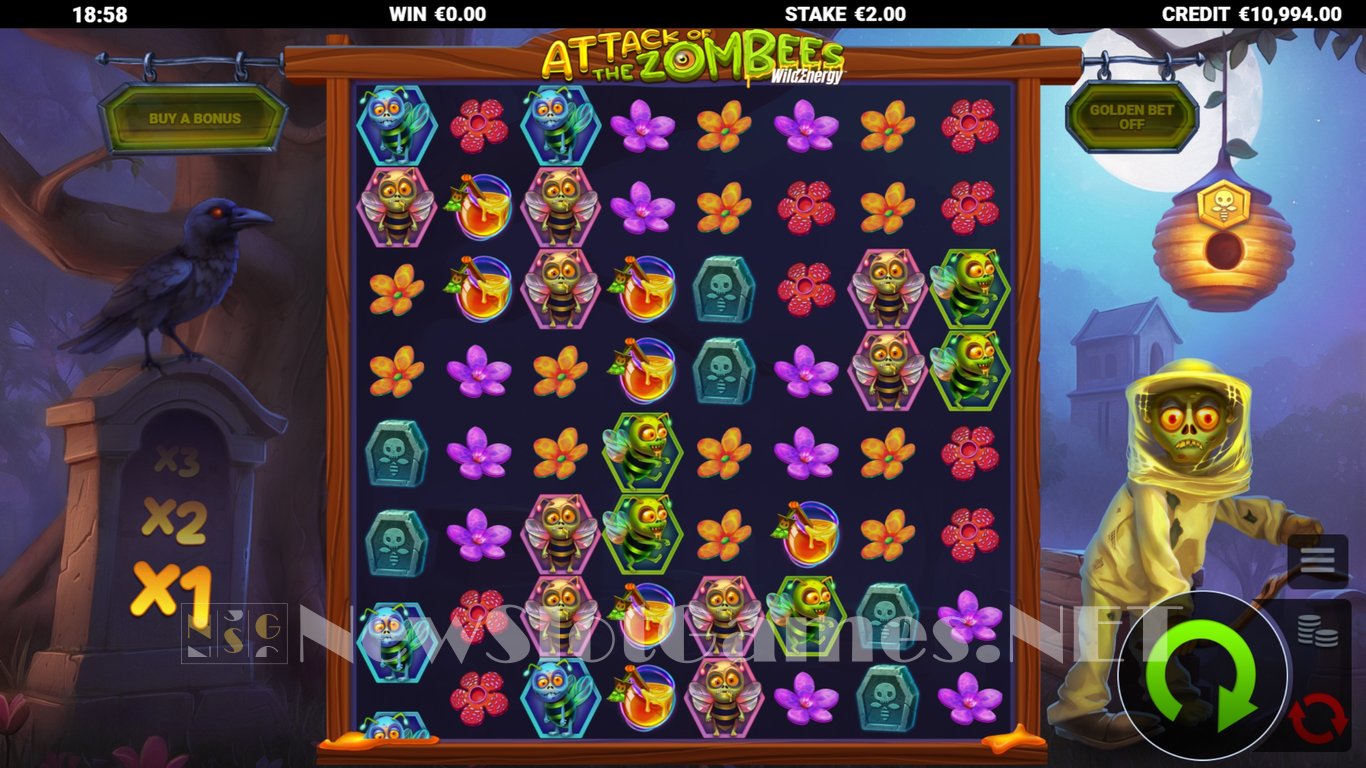 Attack of the Zombees WildEnergy Slot Slot Image in Demo - pic. 2