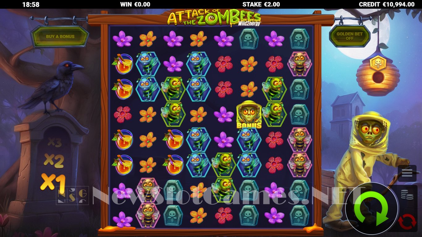 Attack of the Zombees WildEnergy Slot Slot Image in Demo - pic. 3
