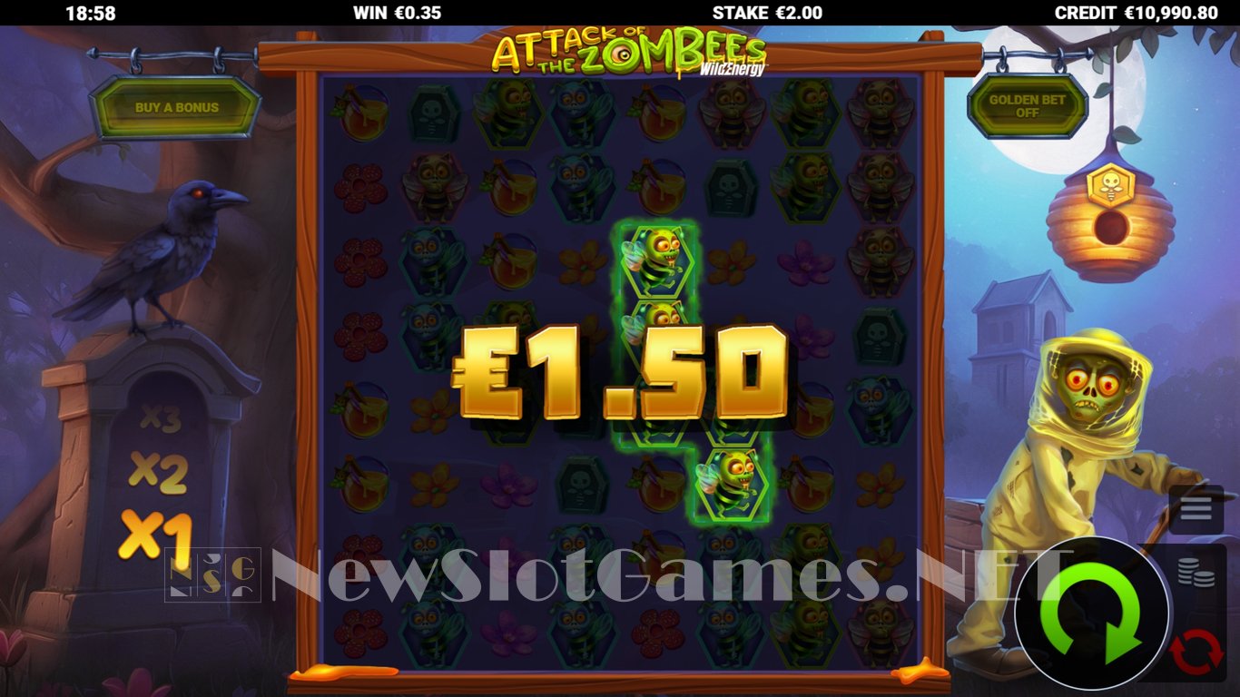 Attack of the Zombees WildEnergy Slot Slot Image in Demo - pic. 4