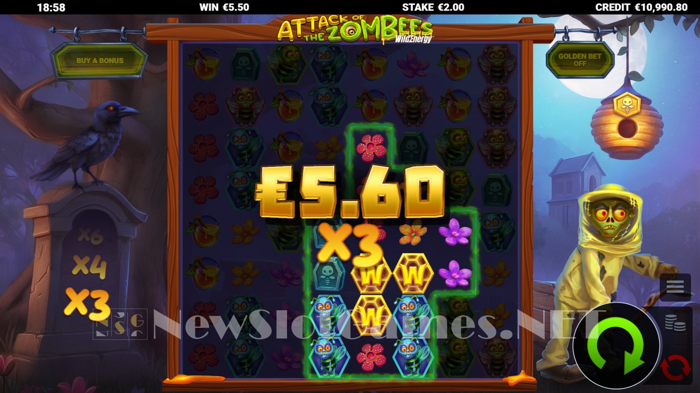 Attack of the Zombees WildEnergy Slot Slot Image in Demo - pic. 5