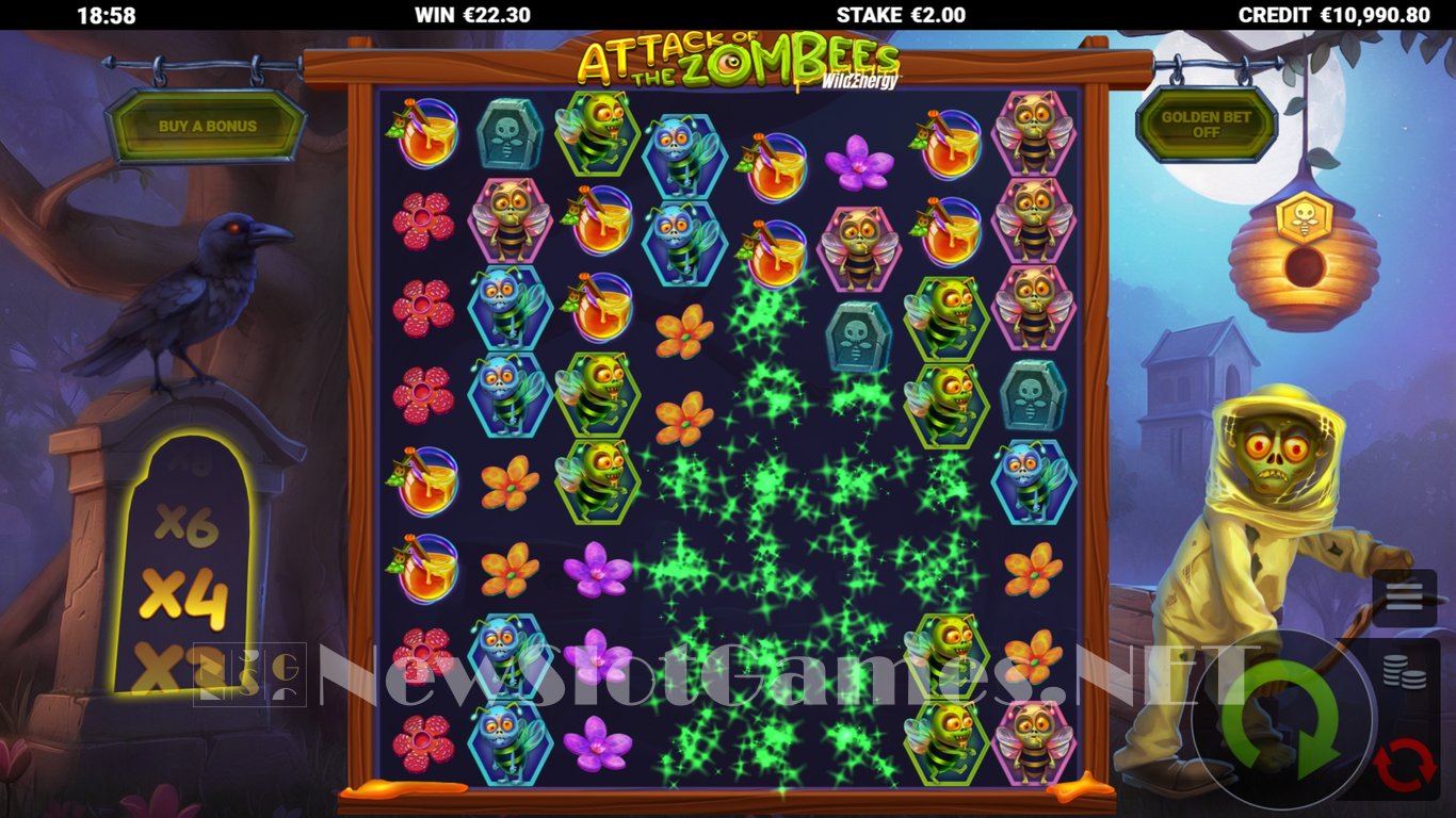 Attack of the Zombees WildEnergy Slot Slot Image in Demo - pic. 6