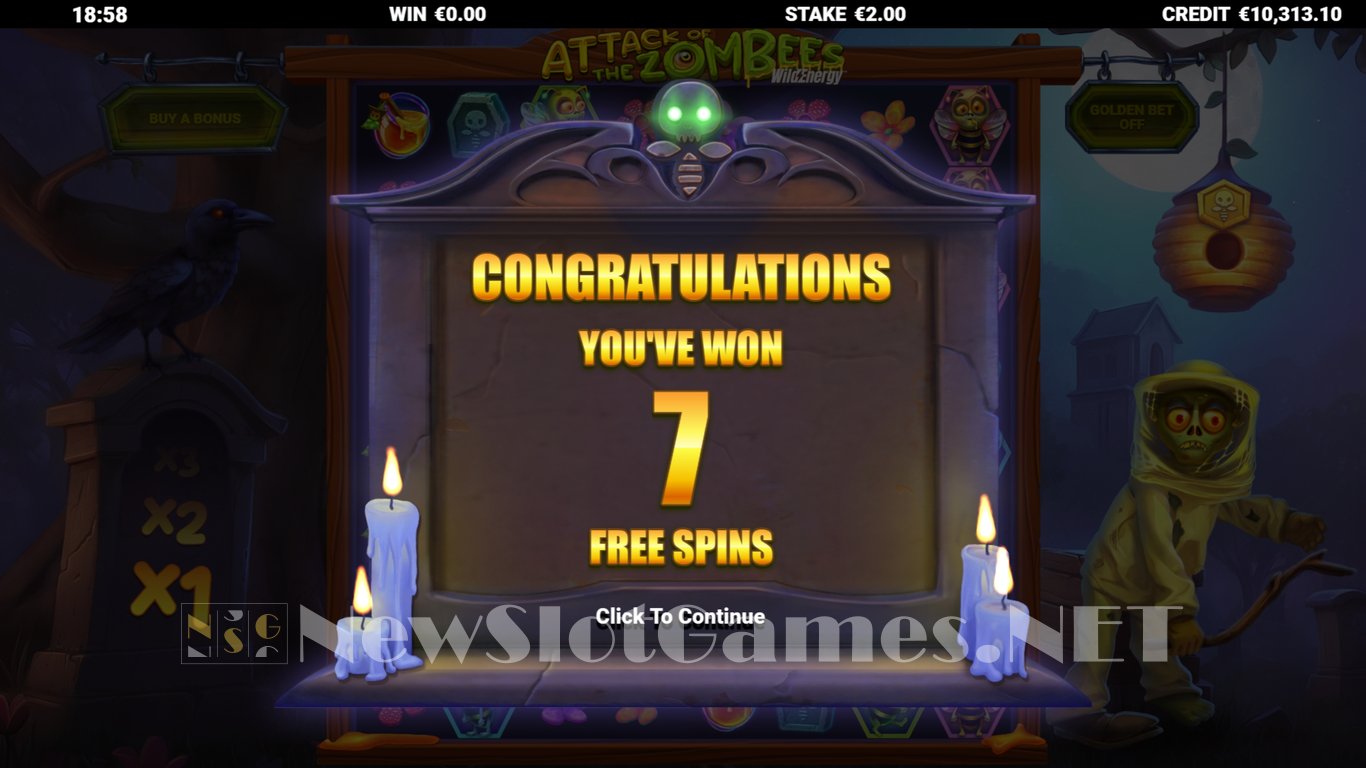 Attack of the Zombees WildEnergy Slot Slot Image in Demo - pic. 9