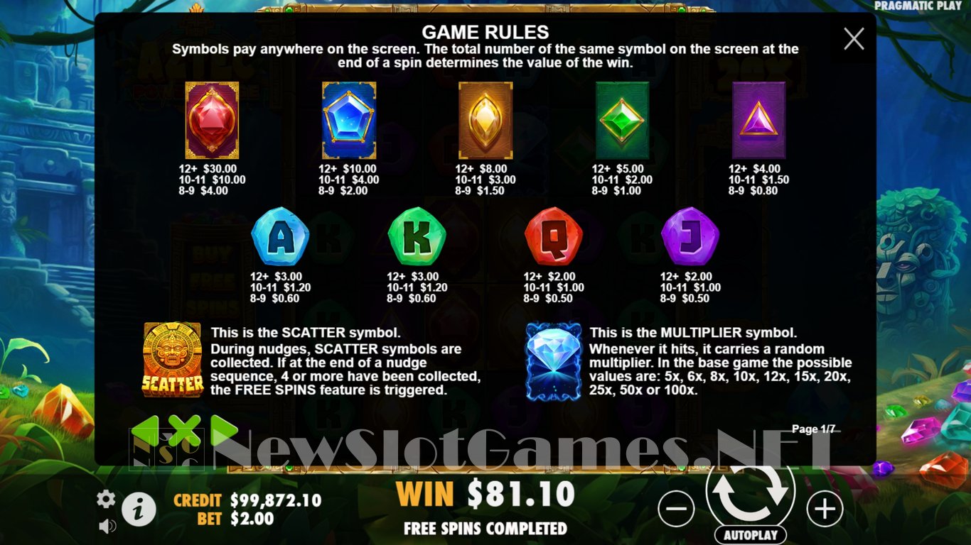 Aztec Powernudge Slot Slot Image in Demo - pic. 12