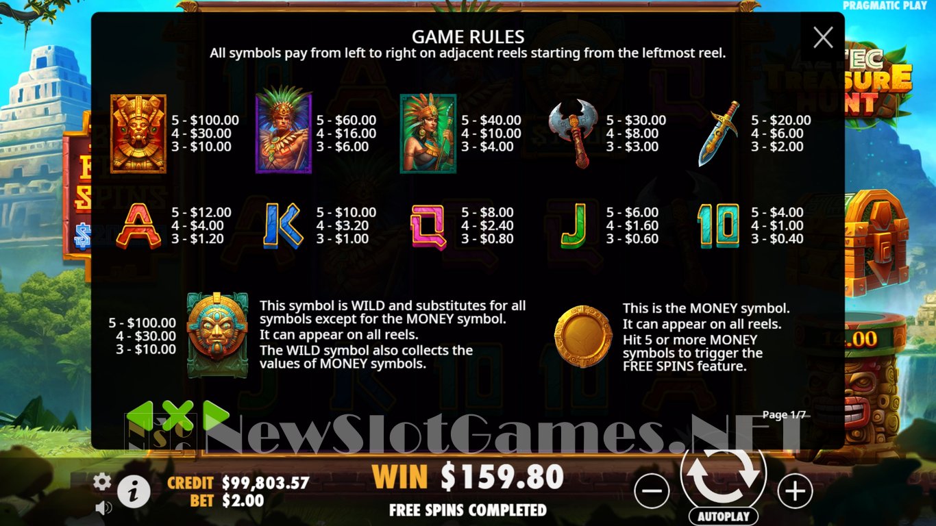 Aztec Treasure Hunt Slot Slot Image in Demo - pic. 13