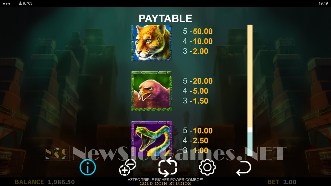 Aztec Triple Riches Power Combo Slot Slot Image in Demo - pic. 7
