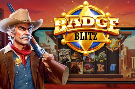 Badge Blitz Slot Logo