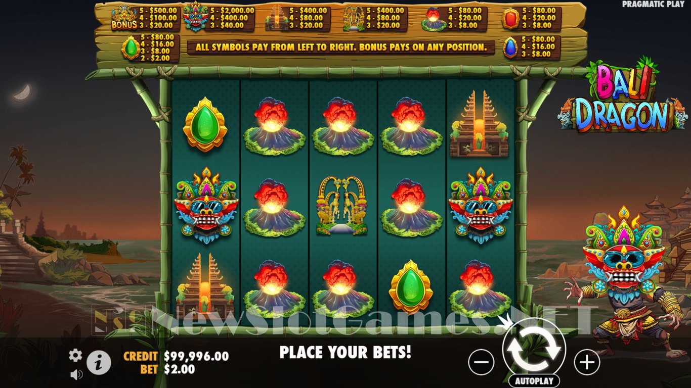 Bali Dragon Slot Slot Image in Demo - pic. 2