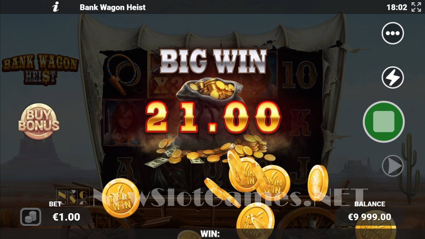 Bank Wagon Heist Slot Demo Image
