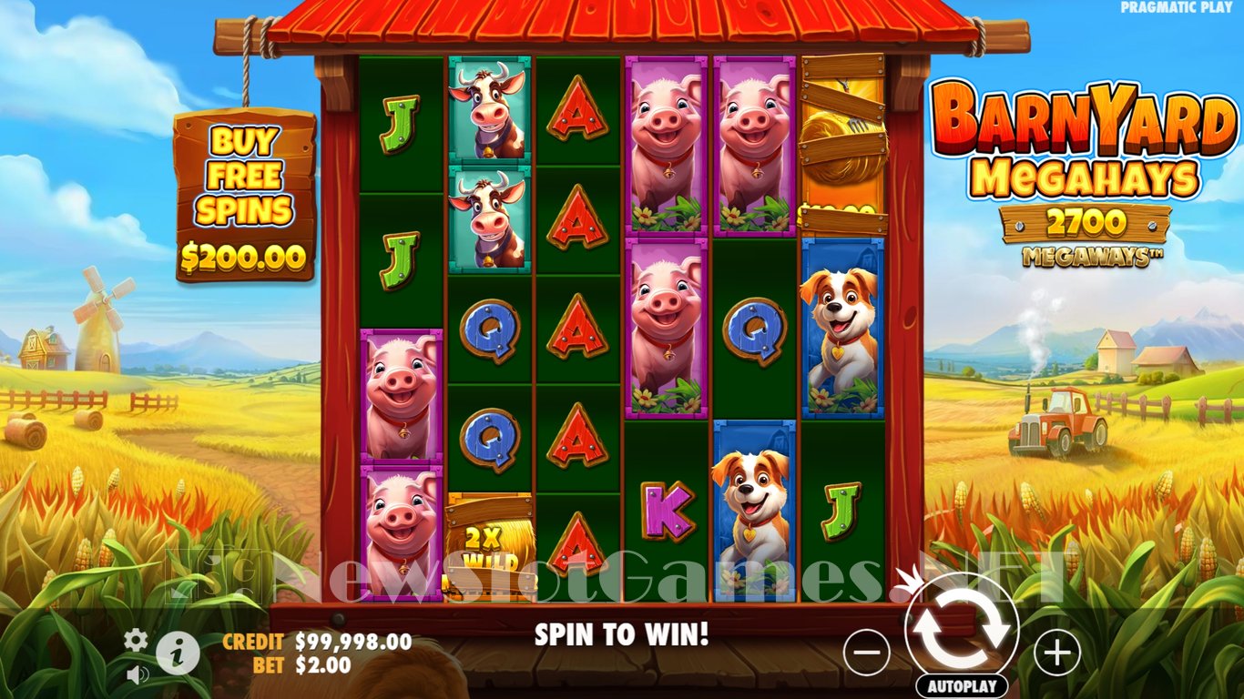Barnyard Megahays Megaways Slot Demo Image