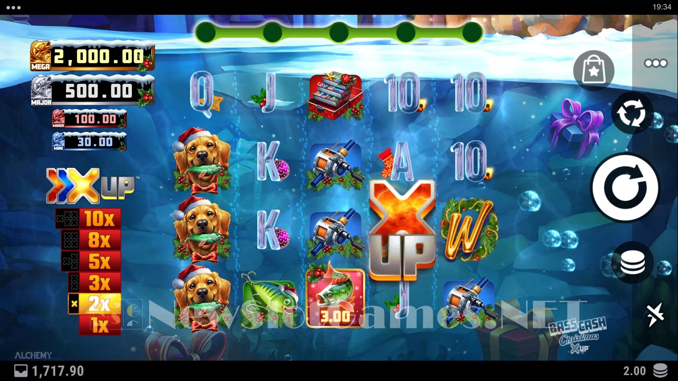 Bass Cash Christmas X UP Slot Demo Image