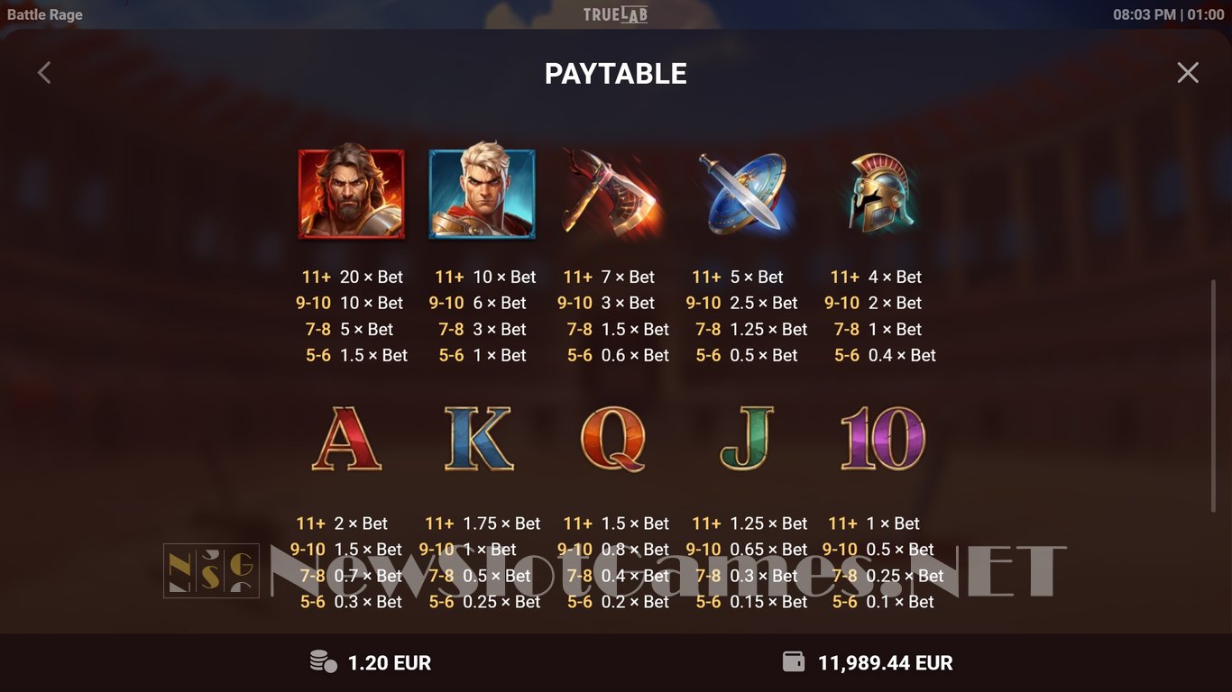 Battle Rage Slot Slot Image in Demo - pic. 10