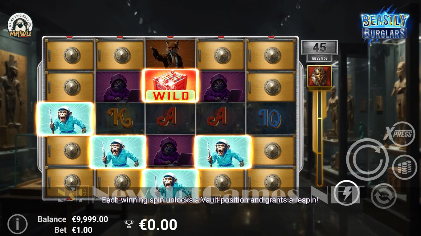 Beastly Burglars Slot Demo Image