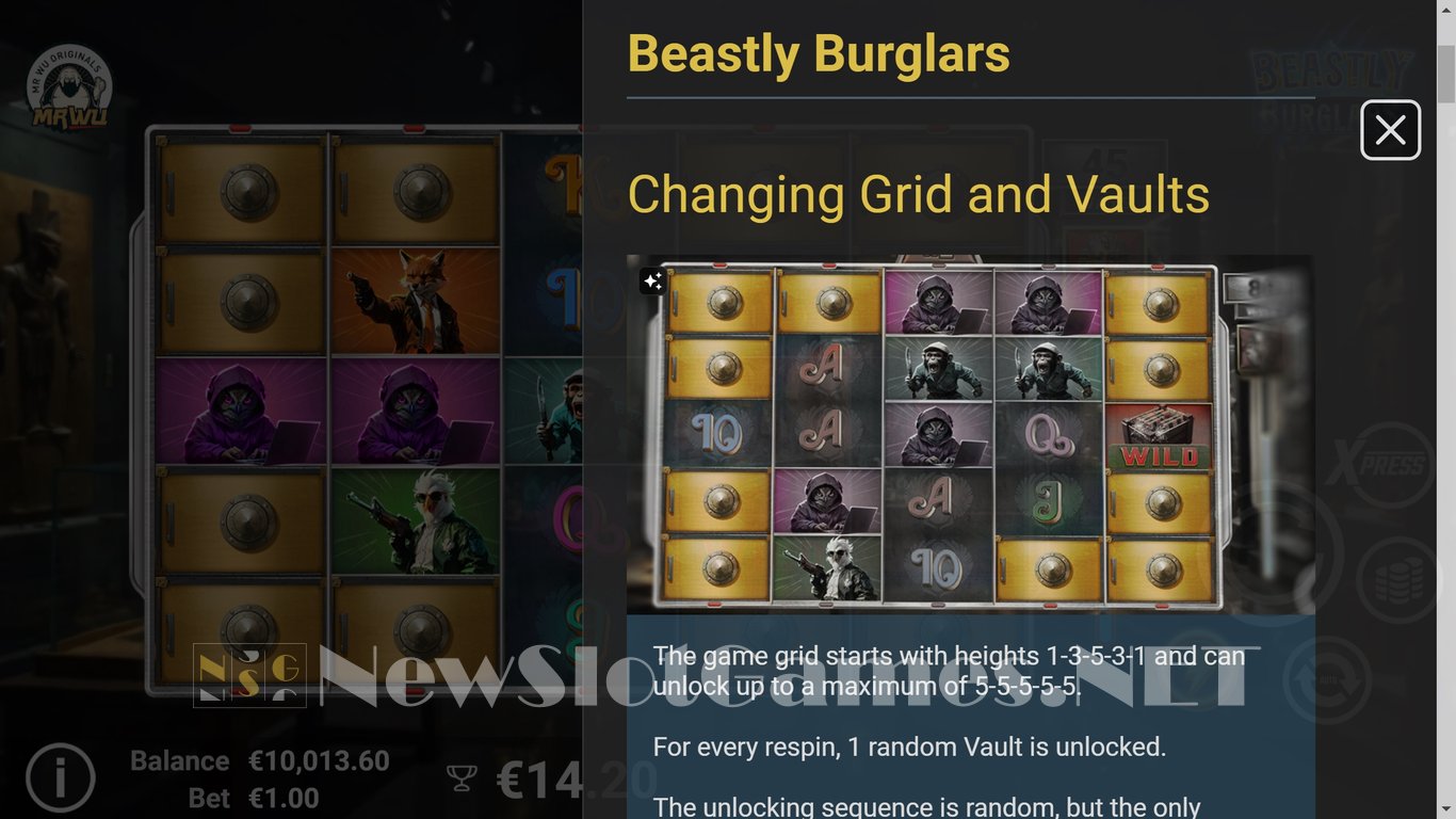 Beastly Burglars Slot Slot Image in Demo - pic. 11