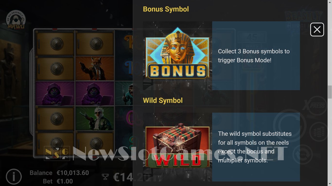 Beastly Burglars Slot Slot Image in Demo - pic. 12