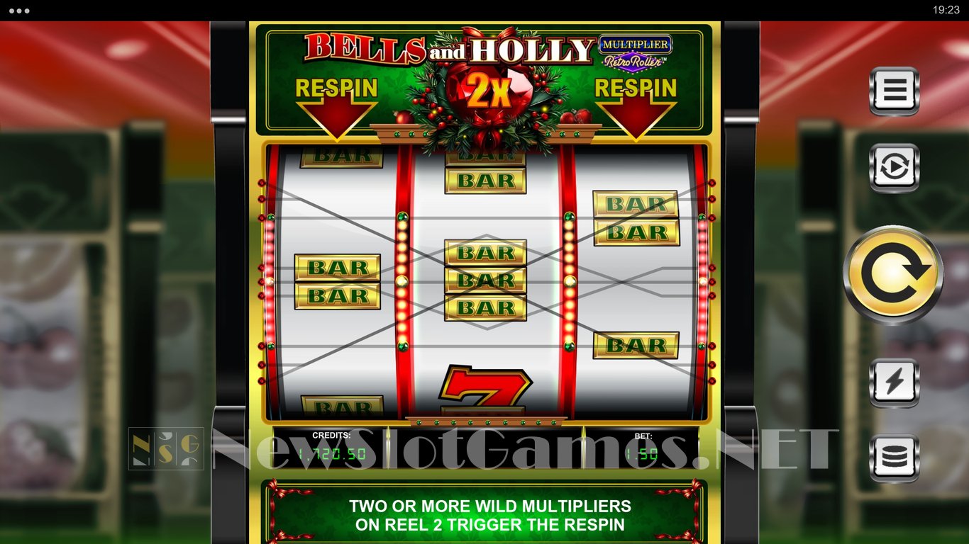 Bells and Holly Multiplier Retro Roller Slot Slot Image in Demo - pic. 2