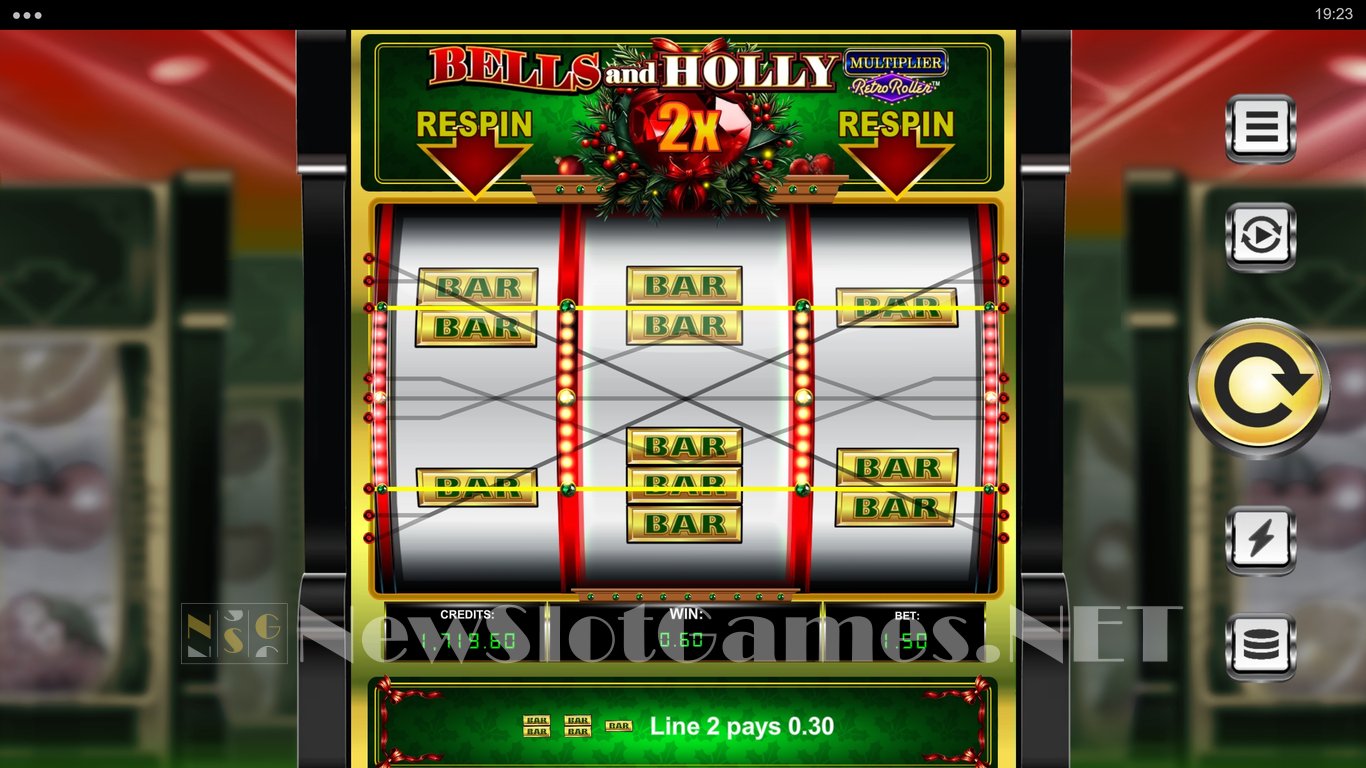 Bells and Holly Multiplier Retro Roller Slot Slot Image in Demo - pic. 3