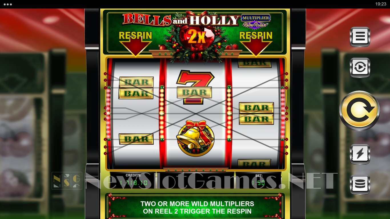 Bells and Holly Multiplier Retro Roller Slot Slot Image in Demo - pic. 4