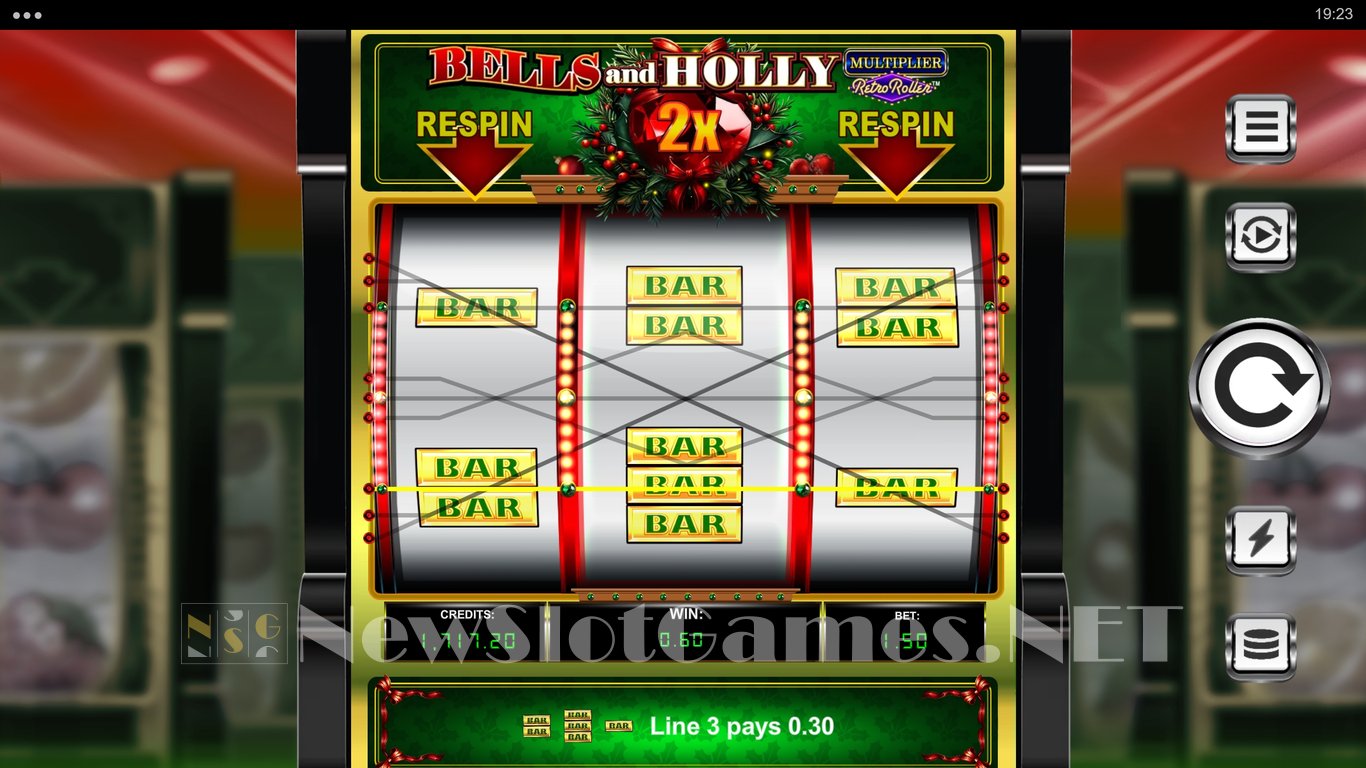 Bells and Holly Multiplier Retro Roller Slot Slot Image in Demo - pic. 5
