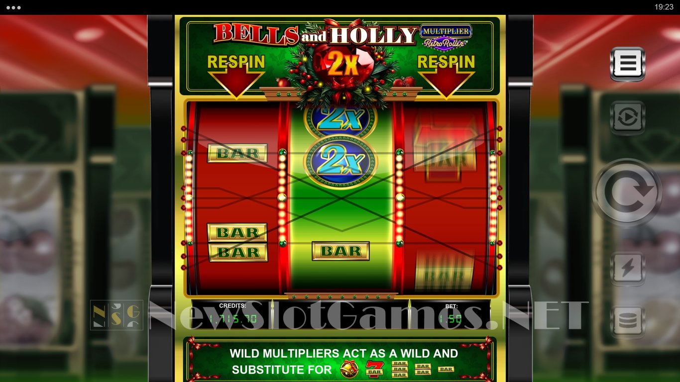 Bells and Holly Multiplier Retro Roller Slot Slot Image in Demo - pic. 6