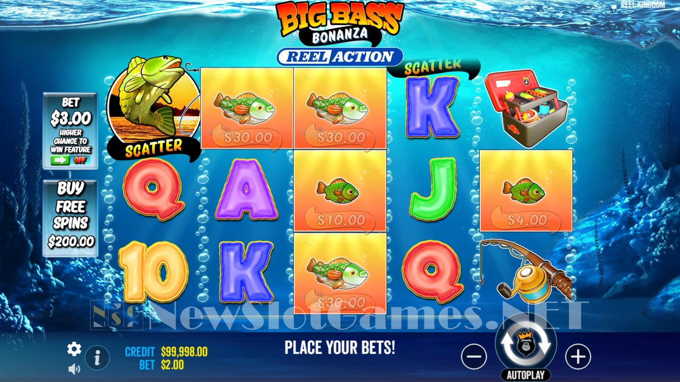 Big Bass Bonanza Reel Action Slot Demo Image
