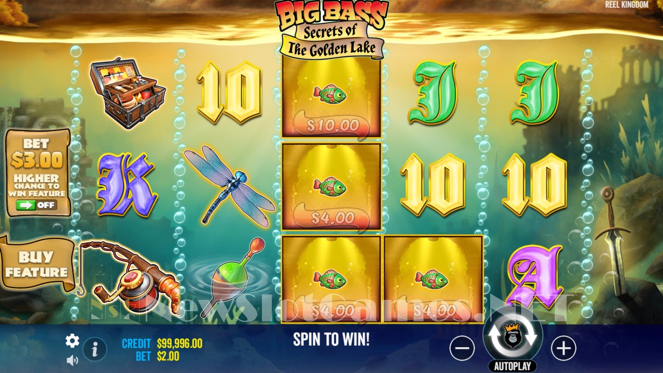 Big Bass Secrets of the Golden Lake Slot Slot Image in Demo - pic. 2