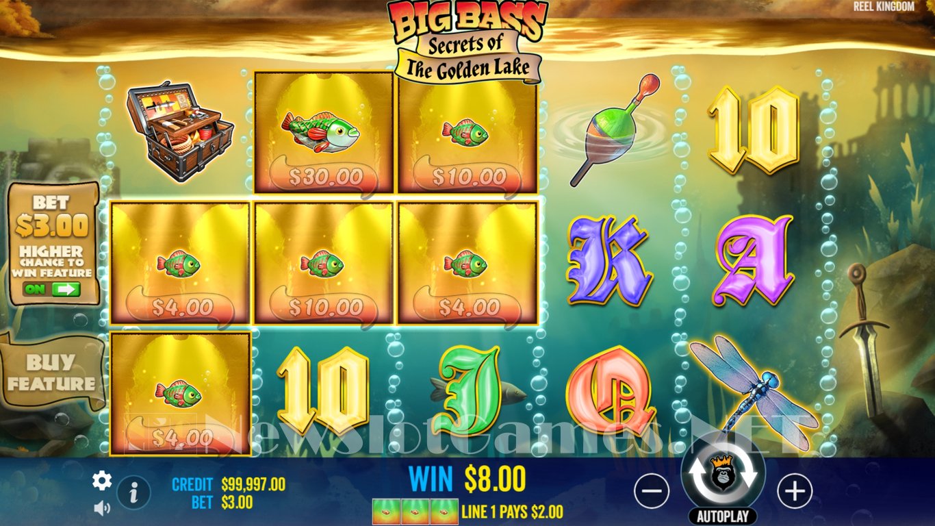 Big Bass Secrets of the Golden Lake Slot Slot Image in Demo - pic. 4