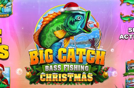 Big Catch Bass Fishing Christmas Slot Logo