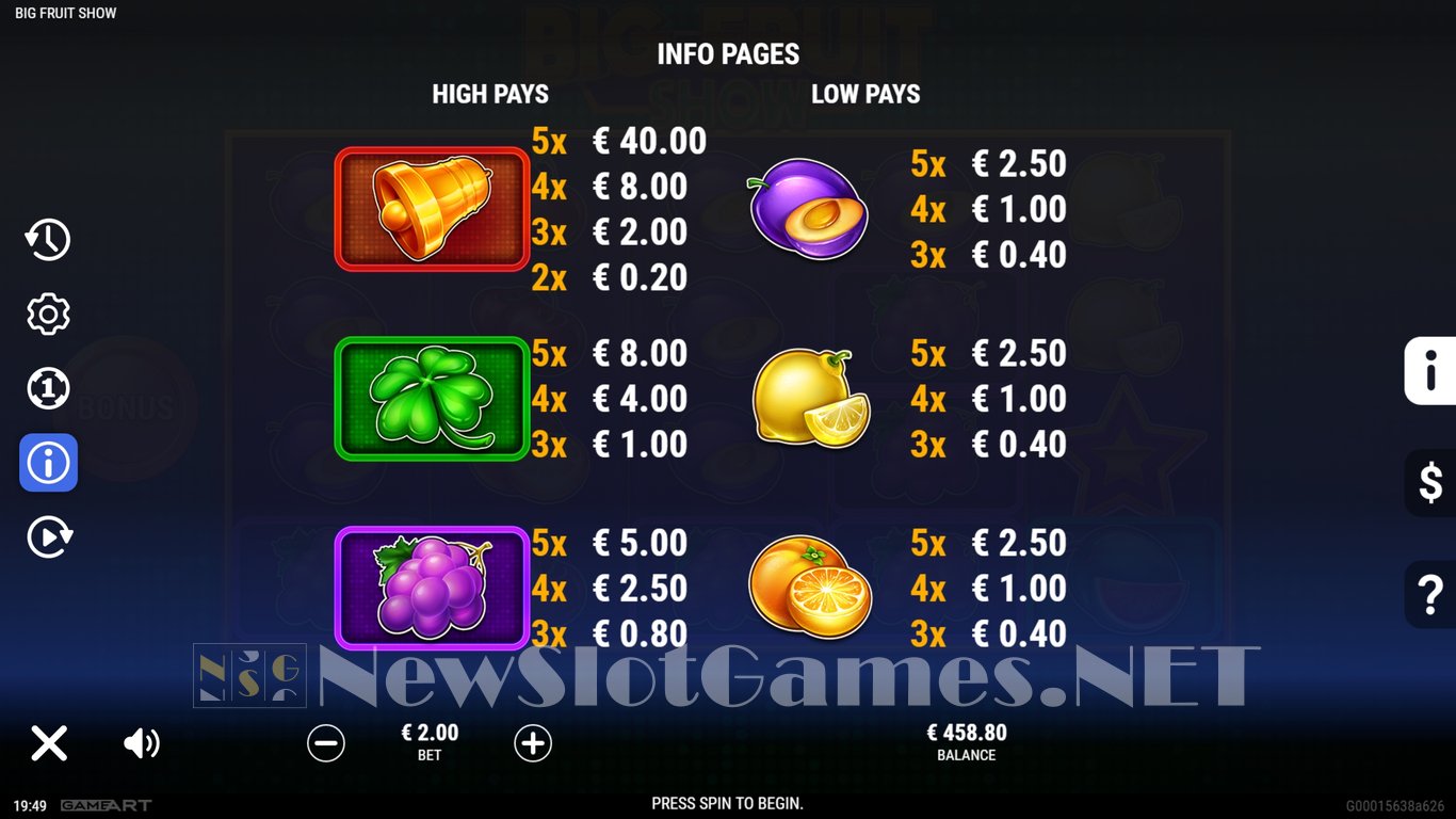 Big Fruit Show Slot Slot Image in Demo - pic. 13