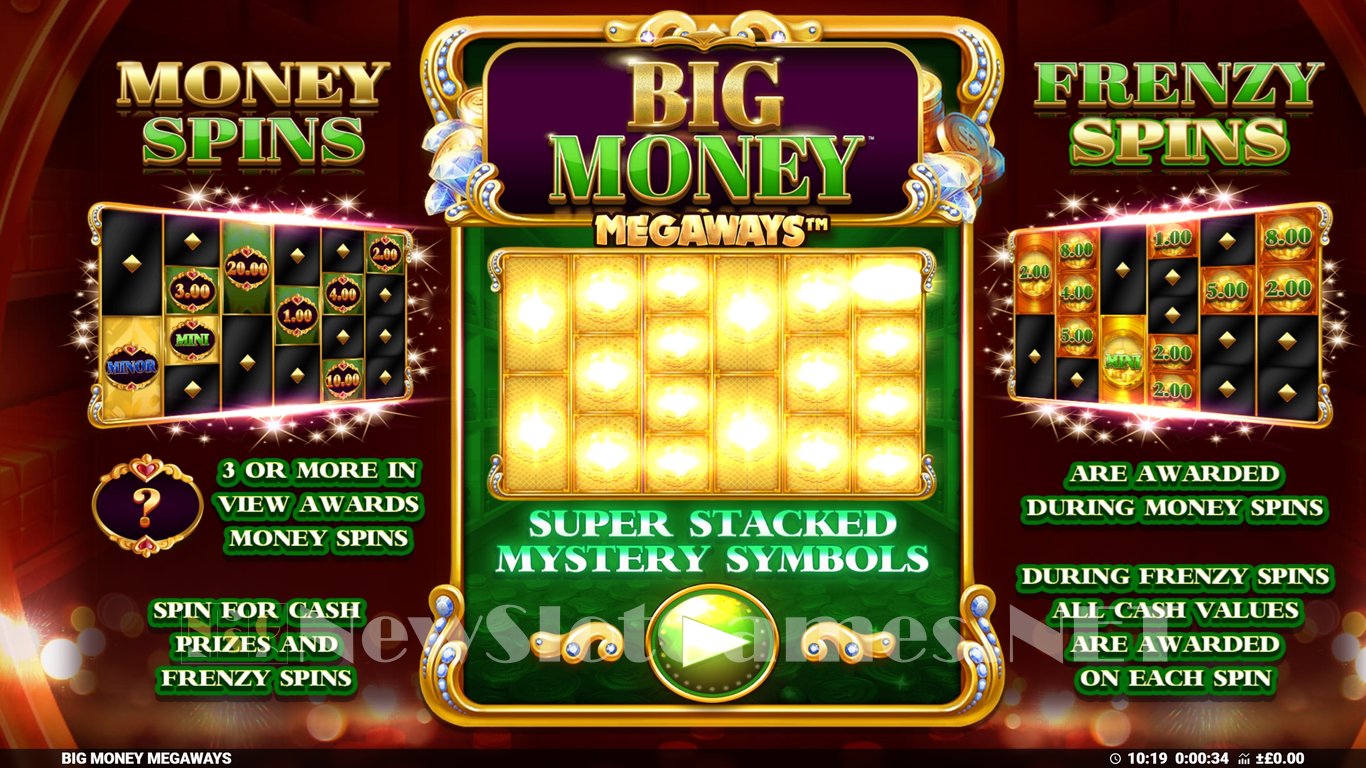Big Money Megaways Slot Demo Image