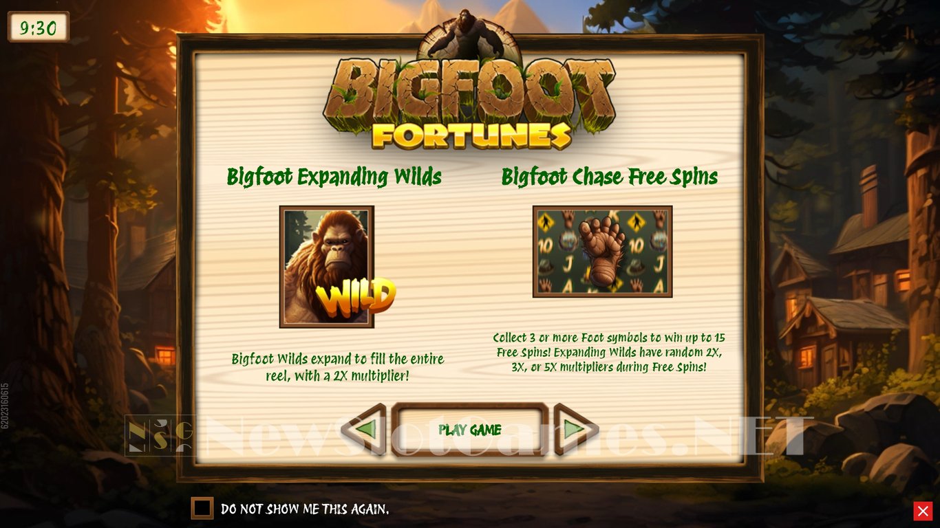 Bigfoot Fortunes Slot Demo Image
