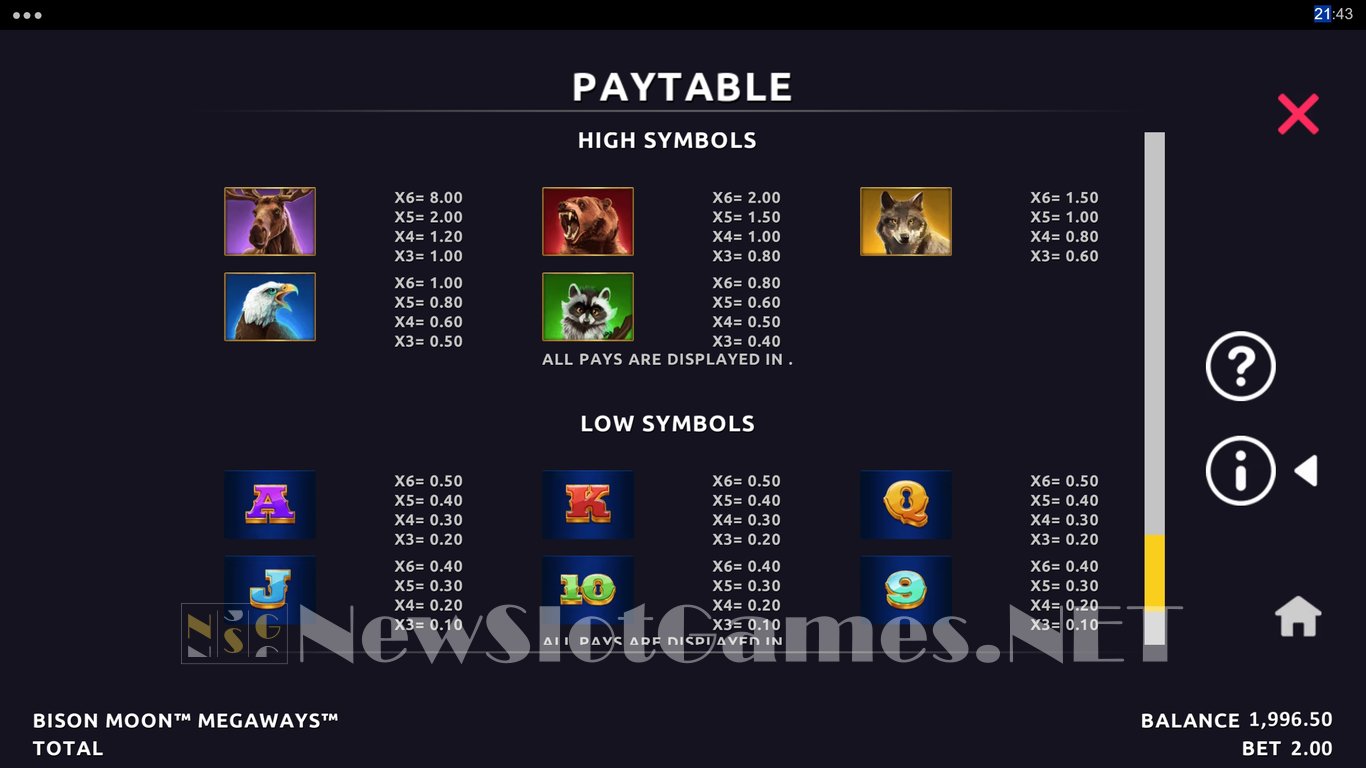 Bison Moon Megaways Slot Slot Image in Demo - pic. 10