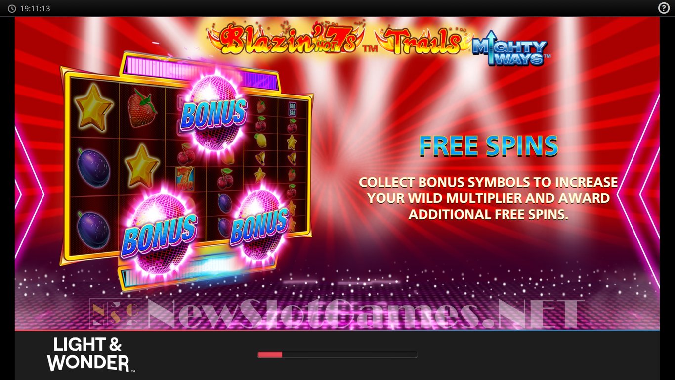 Blazin Hot 7s Trail Mighty Ways Slot Demo Image