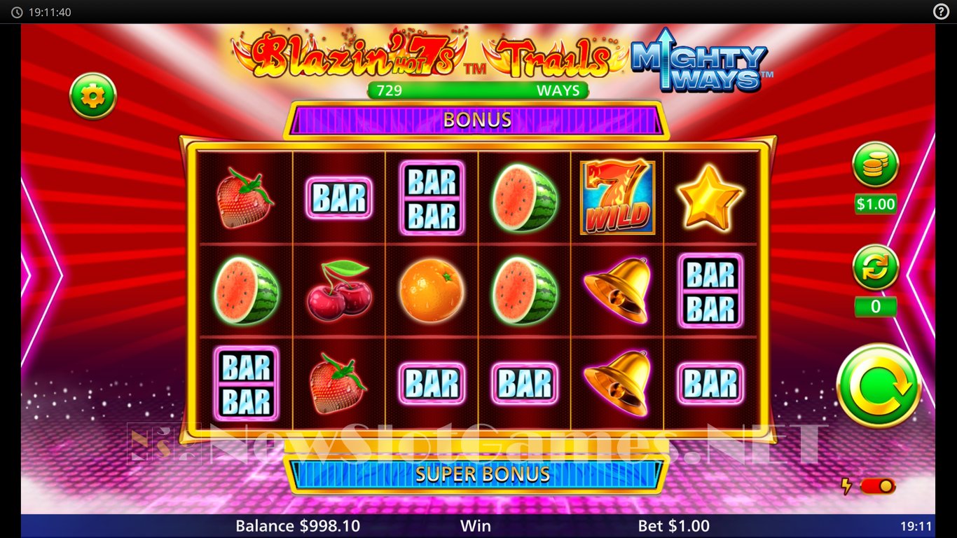 Blazin Hot 7s Trail Mighty Ways Slot Slot Image in Demo - pic. 3
