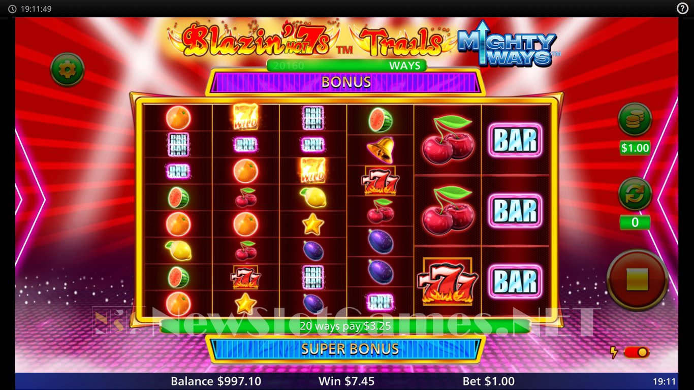 Blazin Hot 7s Trail Mighty Ways Slot Slot Image in Demo - pic. 5