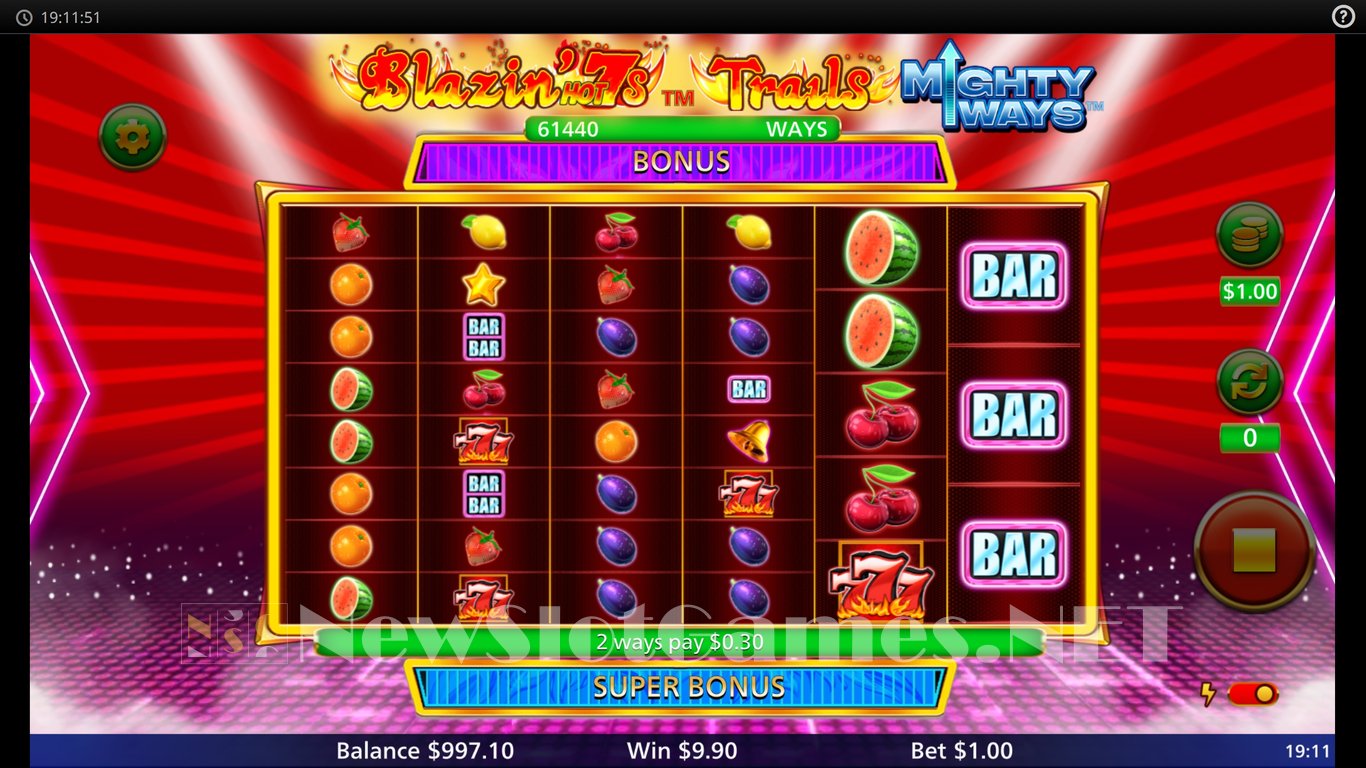 Blazin Hot 7s Trail Mighty Ways Slot Slot Image in Demo - pic. 6