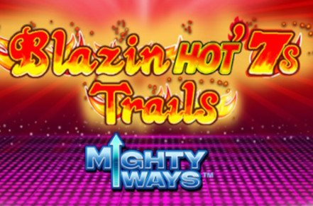 Blazin Hot 7s Trail Mighty Ways Slot Logo