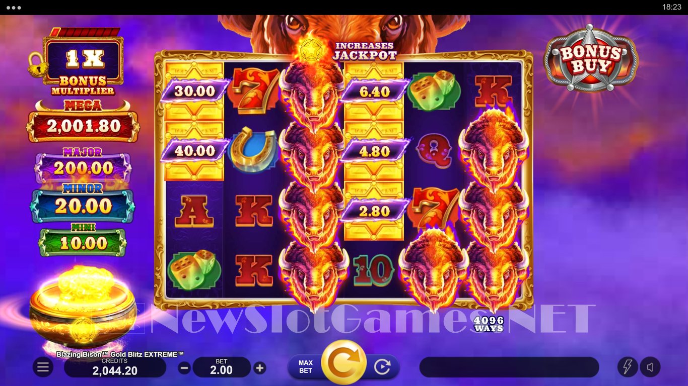Blazing Bison Gold Blitz Extreme Slot Slot Image in Demo - pic. 2