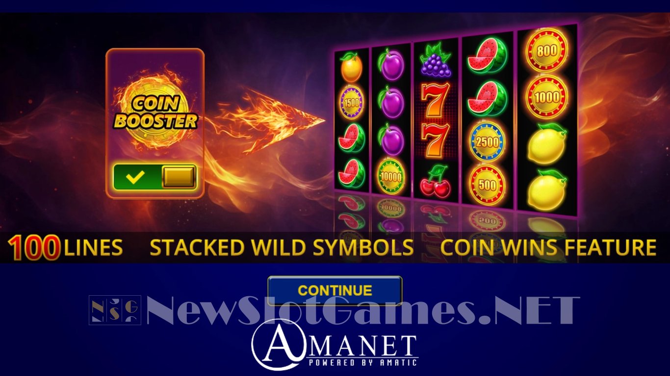 Blazing Coins 100 Slot Demo Image