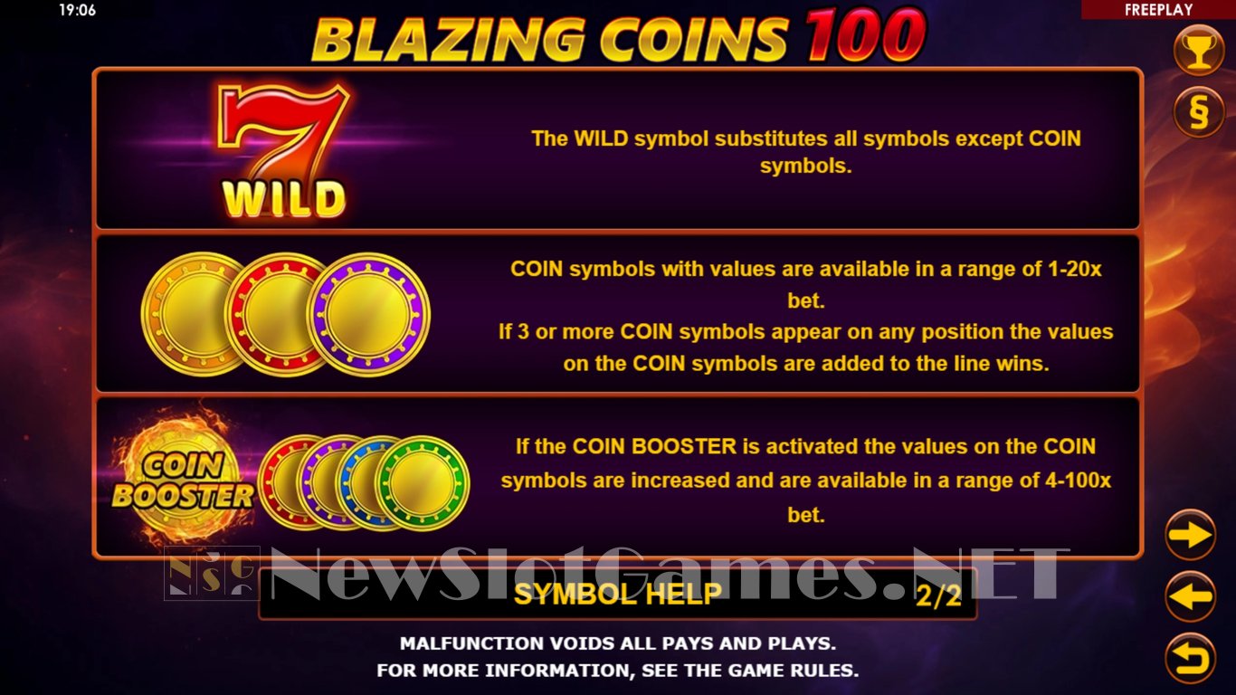 Blazing Coins 100 Slot Slot Image in Demo - pic. 9