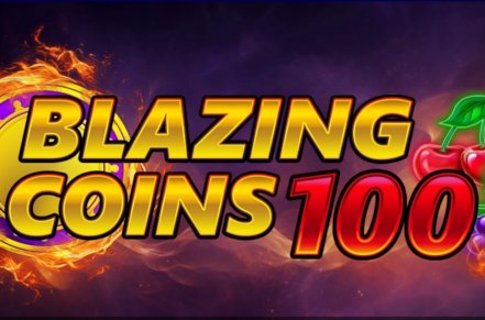 Blazing Coins 100 Slot Logo
