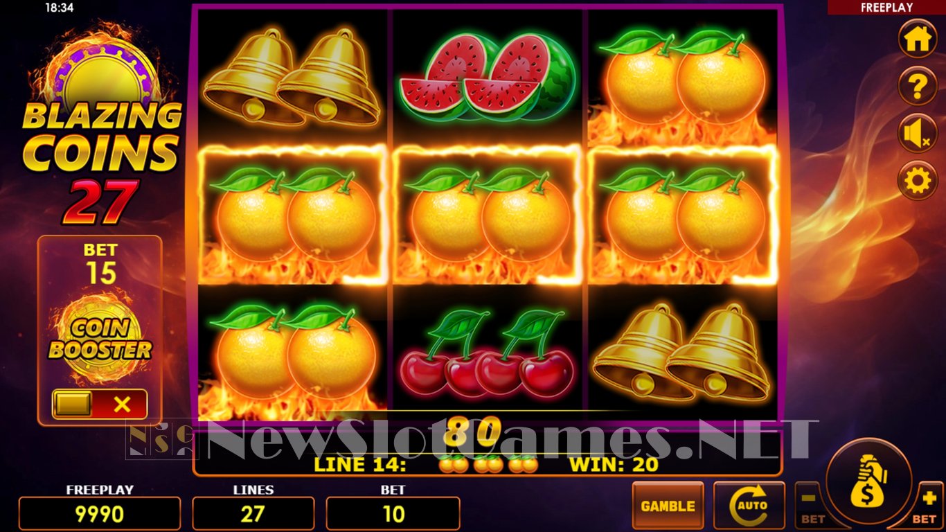 Blazing Coins 27 Slot Demo Image