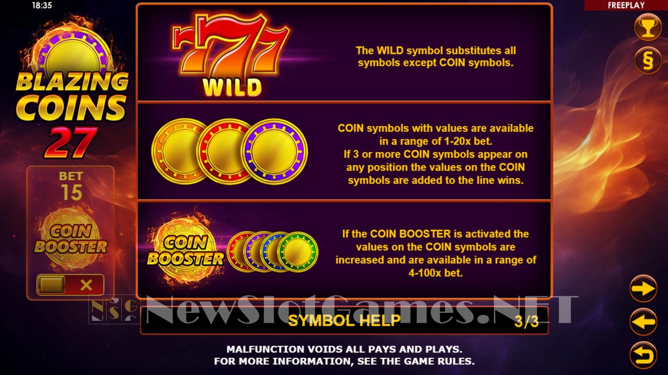 Blazing Coins 27 Slot Slot Image in Demo - pic. 5