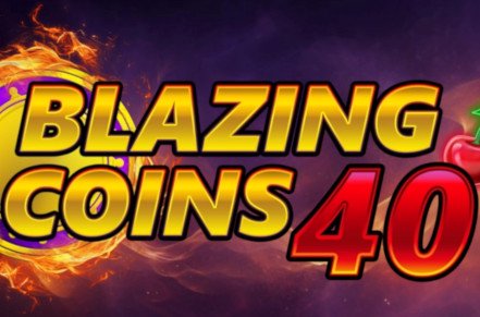 Blazing Coins 40 Slot Logo
