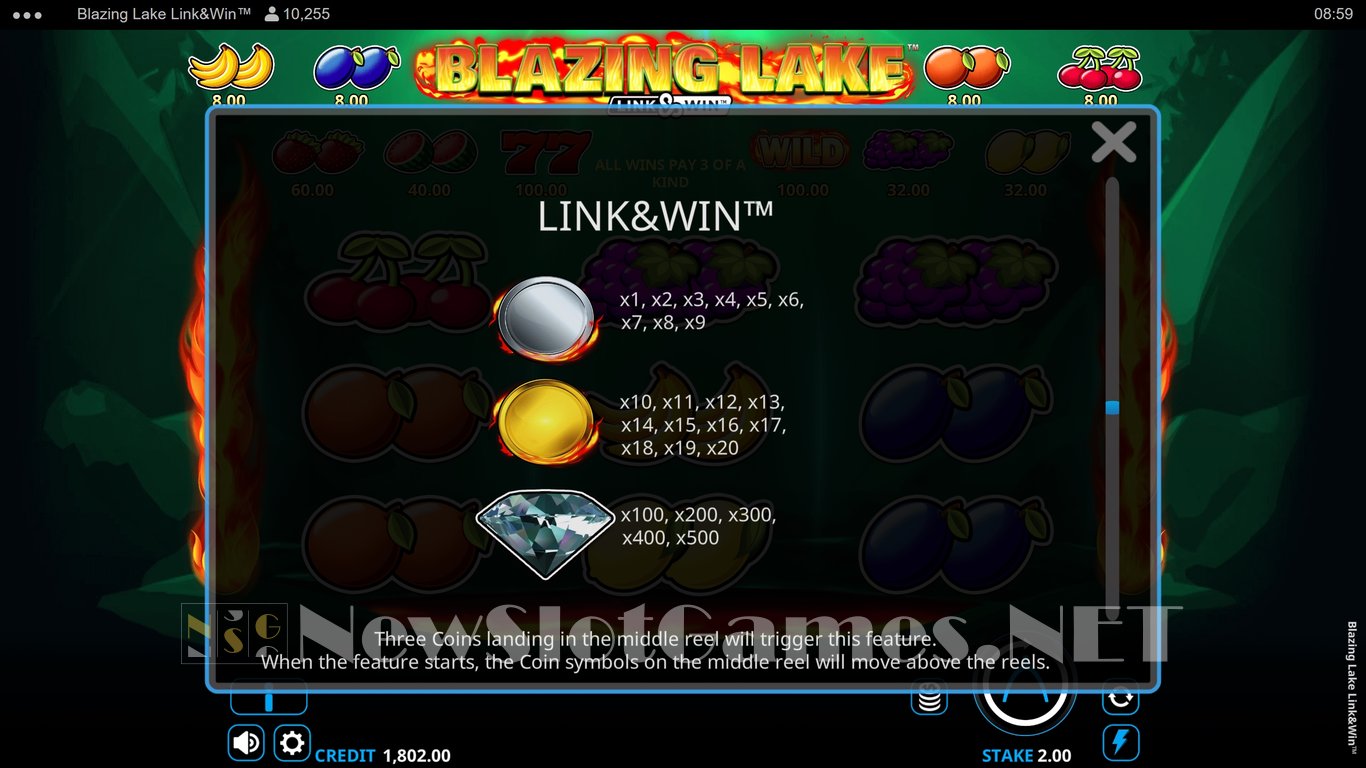 Blazing Lake Link & Win Slot Slot Image in Demo - pic. 6