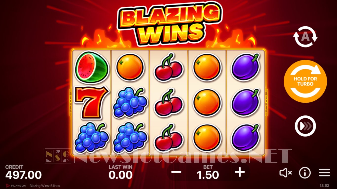 Blazing Wins Slot Demo Image