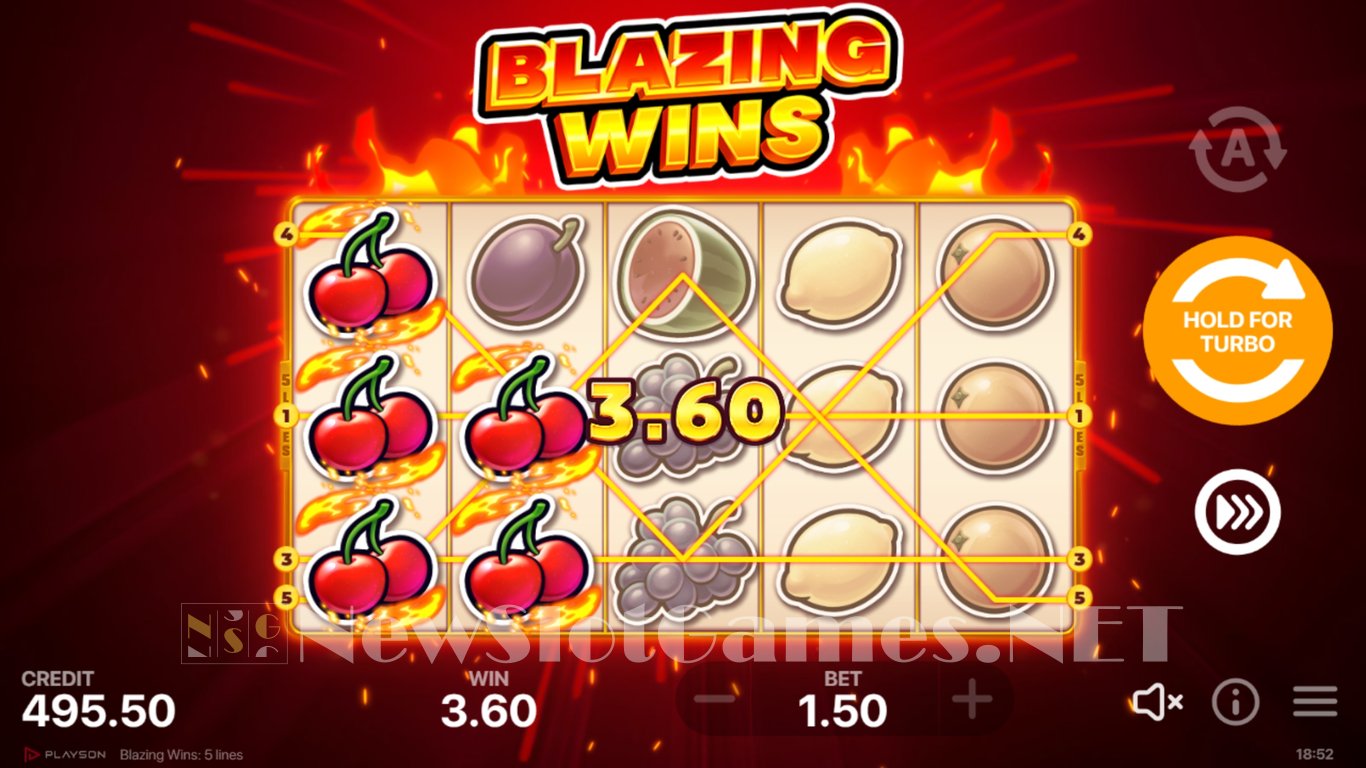 Blazing Wins Slot Slot Image in Demo - pic. 2