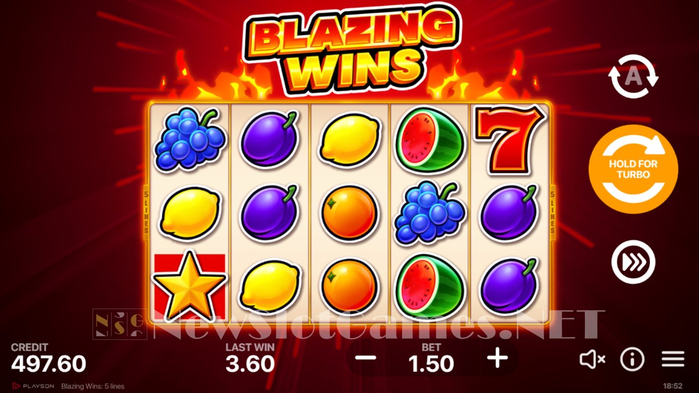 Blazing Wins Slot Slot Image in Demo - pic. 3
